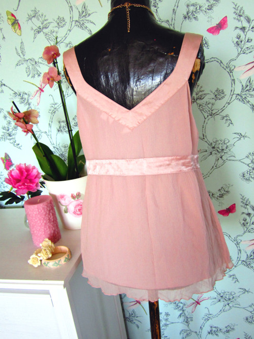 Top pink v hedvábí — foto 4