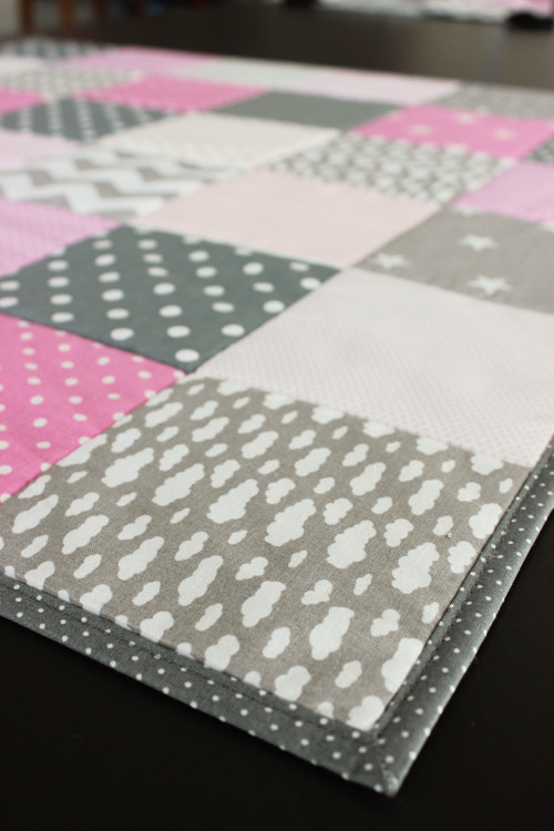 Miminkovská deka "Pink & Grey" — foto 2