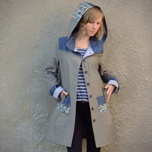 Coco Springtime Coat - jarní kabátek s kapucou — foto 2