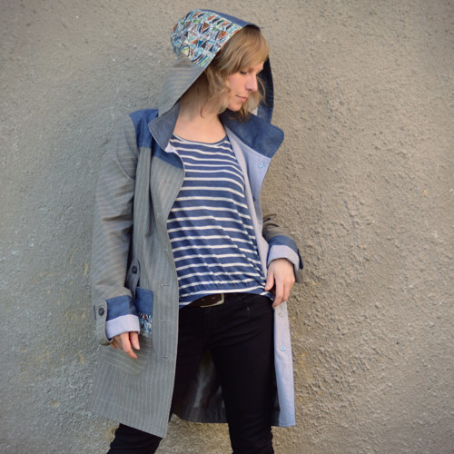 Coco Springtime Coat - jarní kabátek s kapucou — foto 5