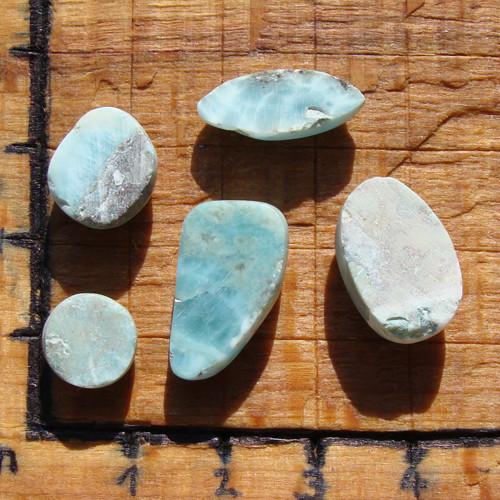 Larimar - set pěti kabošonů — foto 2