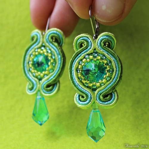 Sutaškové náušnice Letní déšť — foto 3