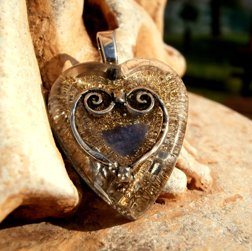 Orgonitové srdce s Chalcedonem, *Harmonie* — foto 3