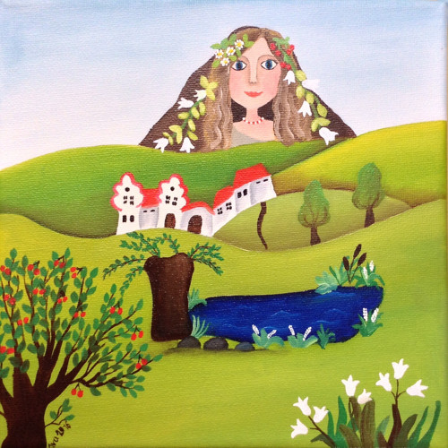 Olejomalba 20x20 "Letní romance" — foto 2