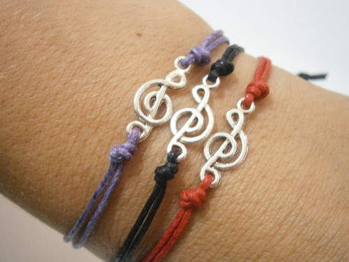 "MUSIC" - náramek (macramé) - Unisex — foto 2