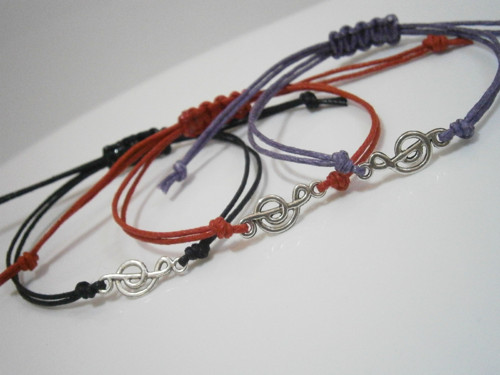 "MUSIC" - náramek (macramé) - Unisex — foto 3