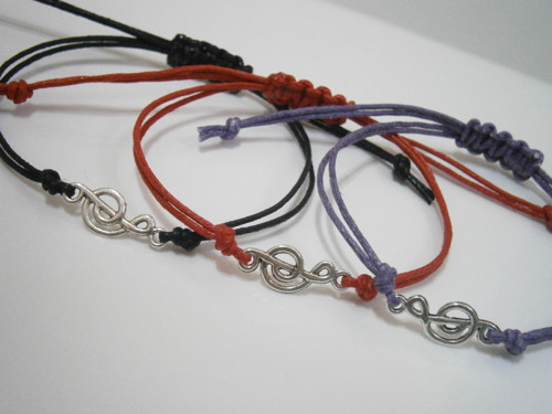 "MUSIC" - náramek (macramé) - Unisex — foto 4