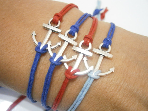"Kotva" - náramek (macramé) - Unisex — foto 2