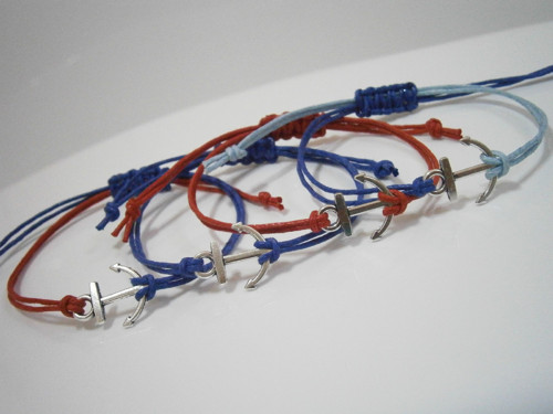 "Kotva" - náramek (macramé) - Unisex — foto 3