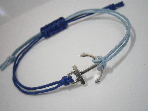 "Kotva" - náramek (macramé) - Unisex — foto 4