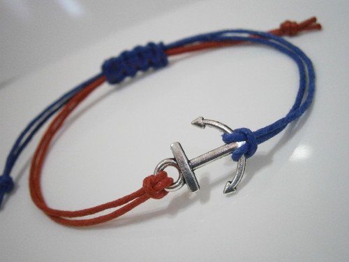 "Kotva" - náramek (macramé) - Unisex — foto 5