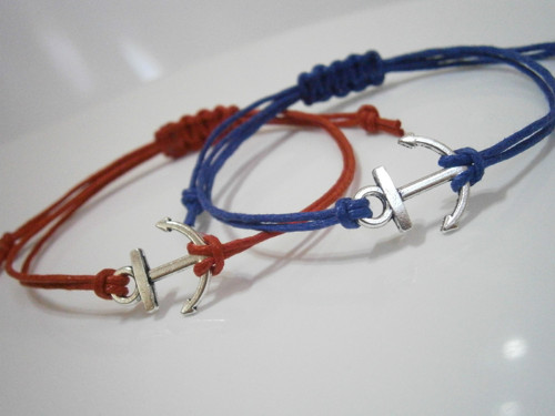 "Kotva" - náramek (macramé) - Unisex — foto 6
