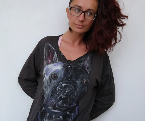 Frenchie style .... UNISEX triko — foto 2