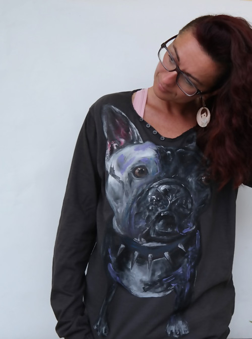 Frenchie style .... UNISEX triko — foto 3