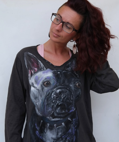 Frenchie style .... UNISEX triko — foto 4