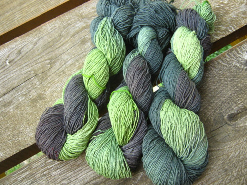 Buretové hedvábí 4mm - "Kiwi" — foto 2