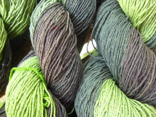 Buretové hedvábí 4mm - "Kiwi" — foto 4
