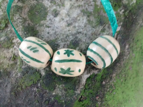 Dřevěné korálky 3 kusy — foto 2