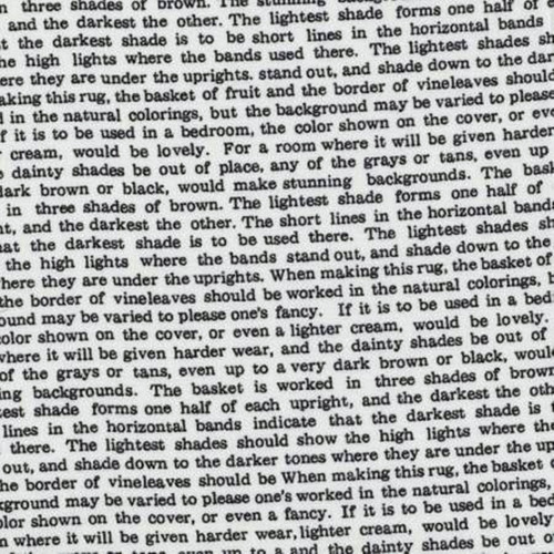 Látka L's Modern Spring - text (bílá/černá) — foto 2