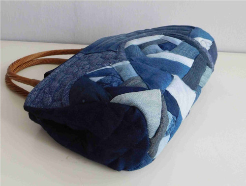 Kabelka patchwork - džínové růže — foto 4