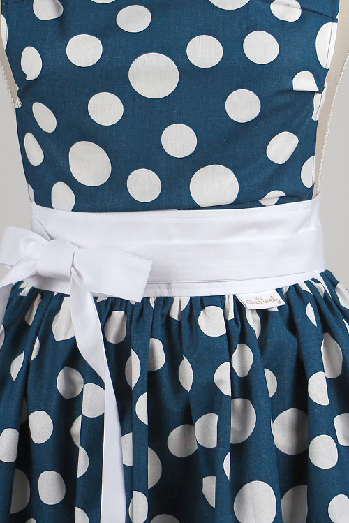 Šatová Kuchynská Zástera Retro Blue — foto 3