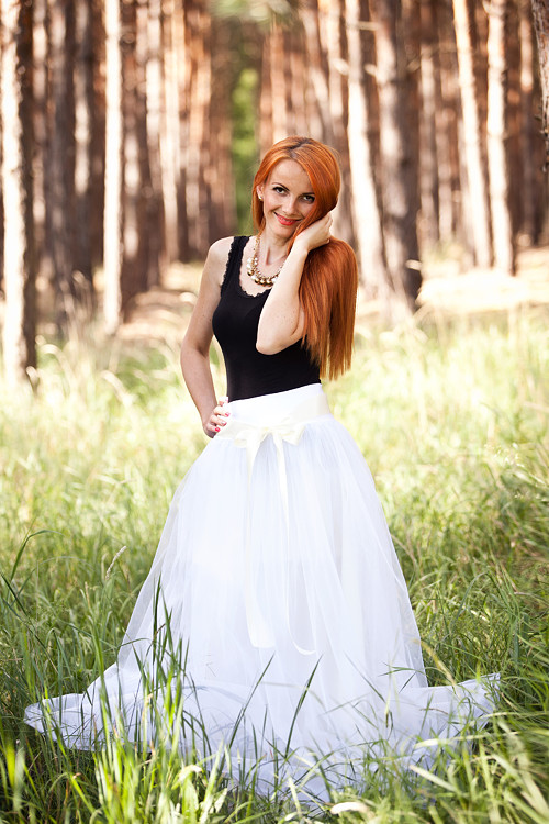Dlouhá tylová sukně — foto 2