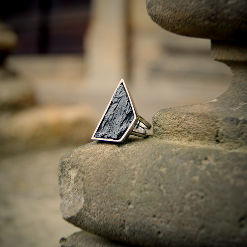 Nerezový prsten ...." Black rock " — foto 6