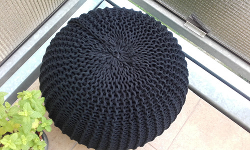Puff velký "nero"/průměr 55cm,výška 33cm/ — foto 2
