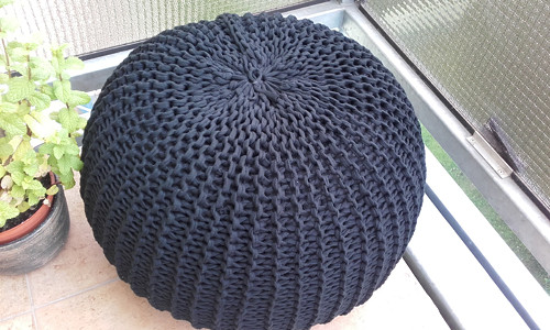 Puff velký "nero"/průměr 55cm,výška 33cm/ — foto 6