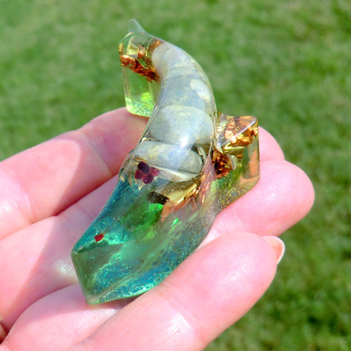 Orgonit *Amulet * Delfínek s Kalcitem — foto 4