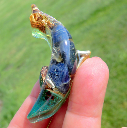 Orgonit *Amulet * Delfínek se Sodalitem — foto 6