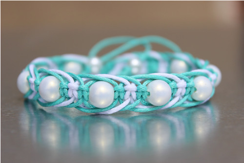 Jemné snění.. Náramek macramé/shamballa — foto 5