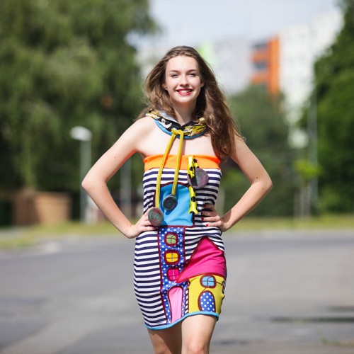 Origo šaty domček pasik mini CC — foto 4