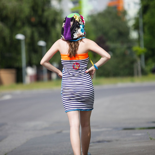Origo šaty domček pasik mini CC — foto 5