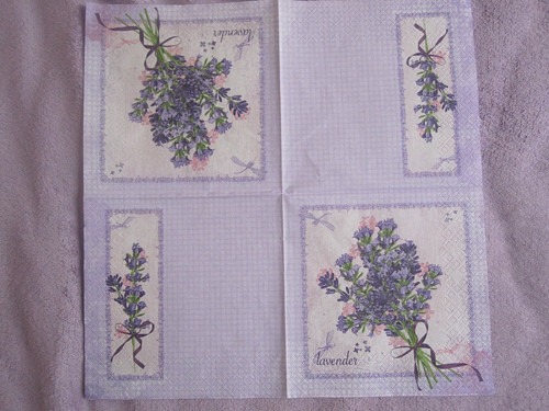 Ubrousek na decoupage Levandule č. 5, 1ks — foto 2