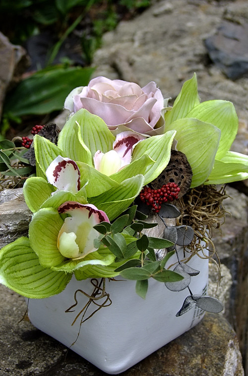 Dekorace - Zelená orchidea — foto 5