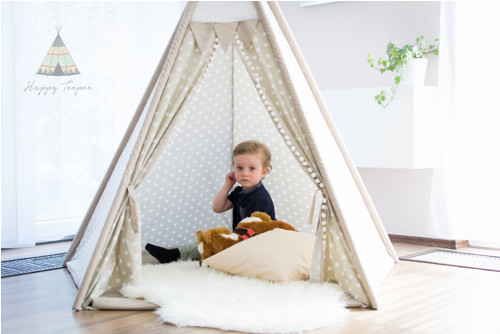Teepee - béžové hvězdičky II — foto 2