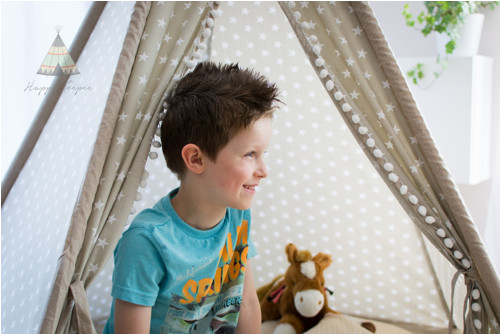 Teepee - béžové hvězdičky II — foto 3