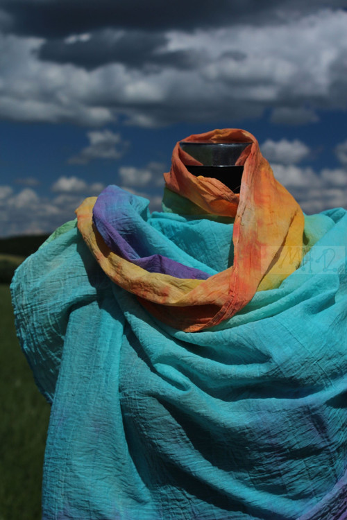 Rozkvétá tyrkys - šála alias topík — foto 3