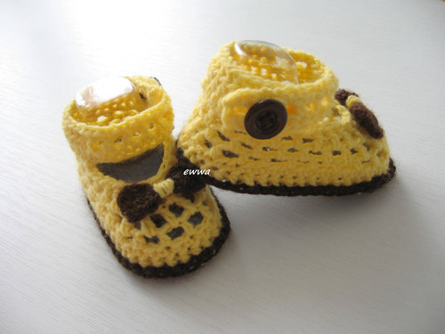 Háčkované botičky (11 cm) — foto 3