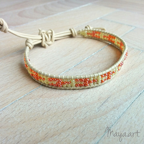 Zelenočervený náramek WRAP BRACELET — foto 4