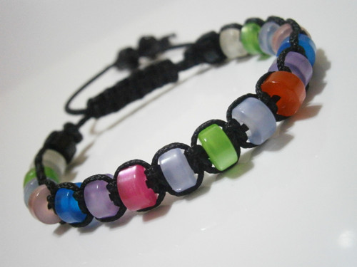 Dětský náramek (shamballa/macramé) — foto 2