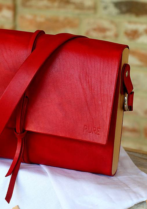 Kabelka na rameno MIDI RED — foto 3