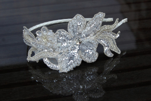 Wedding Lace Flower Collection ... čelenka — foto 3