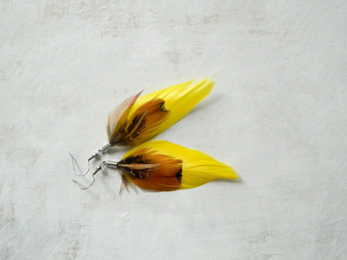 Peříčkové náušnice — foto 2