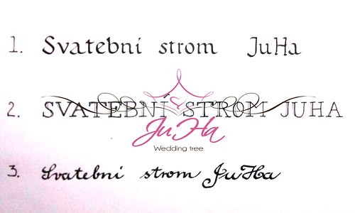 Svatební strom A3 (perokresba) — foto 3