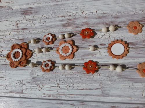 Mandala bílooranžová — foto 2