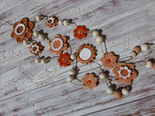 Mandala bílooranžová — foto 3