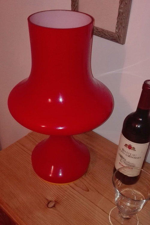 Retro červená lampička — foto 2