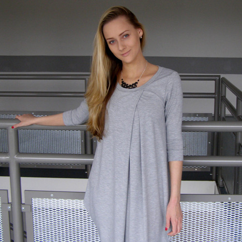 Šaty WIDE Gray — foto 3